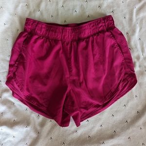 Athletic Works womens size x-small dark pink sweat shorts with pockets